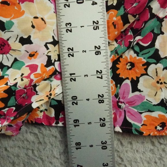 Lulu’s Garden Floral One-Shoulder Faux-Wrap Mini Dress Womens Large - Picture 13 of 15